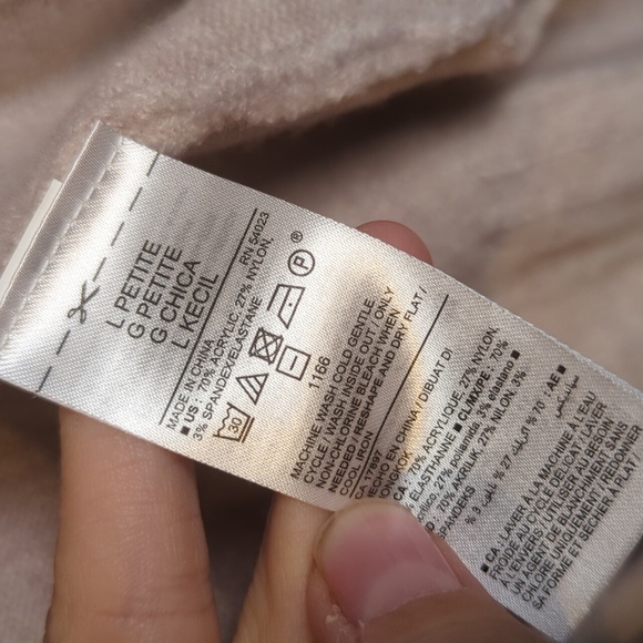 Old Navy‎ Women's Light Pink Cozy Casual Pocket Cardigan Sweater Size L Petite - Picture 6 of 7